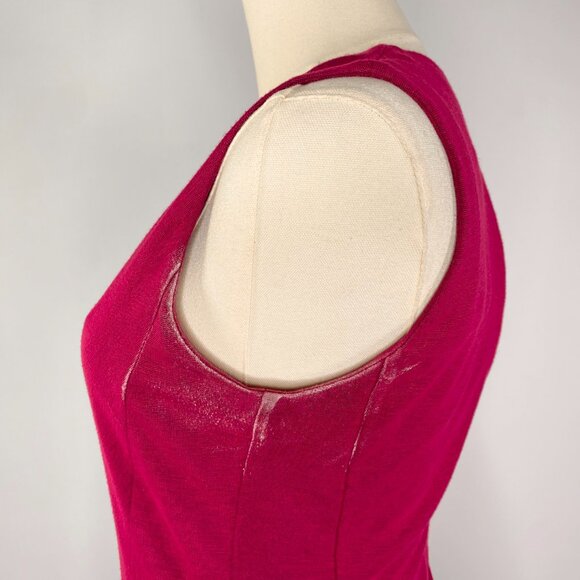 Ronen Chen - Deep Magenta Bodycon Sleeveless Dress - Picture 5 of 8